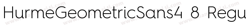 HurmeGeometricSans4 8 Regular字体转换